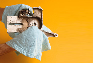 White Hosiery Wiping Rag