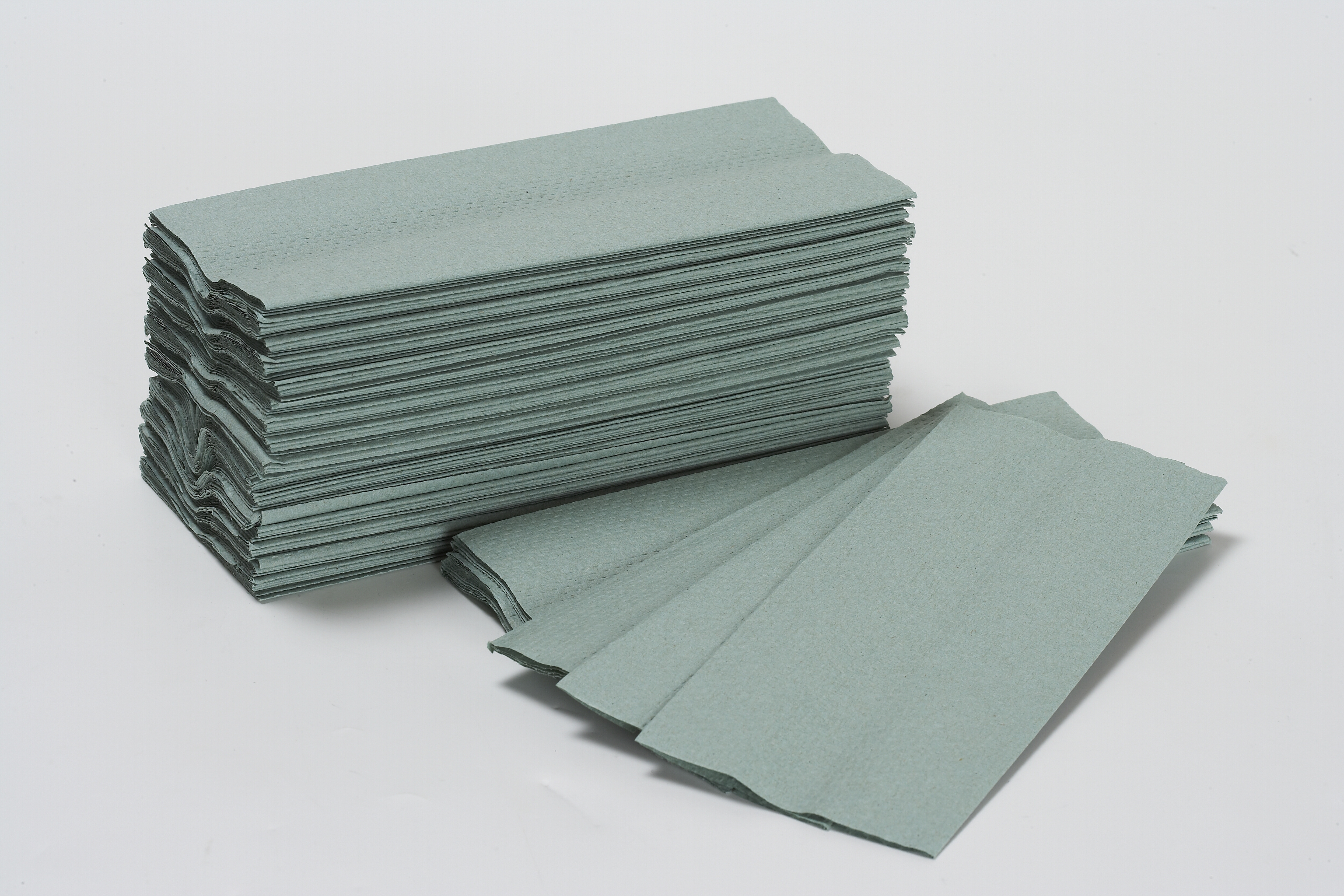 Green C-Fold Hand Towels